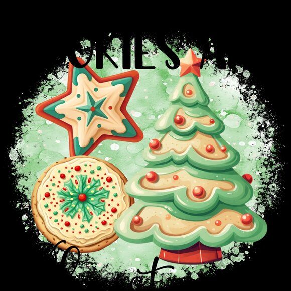 Christmas Cookies Kitchen Towel Set, Holiday Sugar Cookies Dish Towels, - Picture 3 of 10